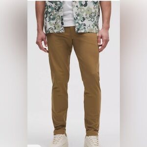 Lululemon Pants Mens 34 Brown Slim Straight Fit Commission ABC Warpstreme